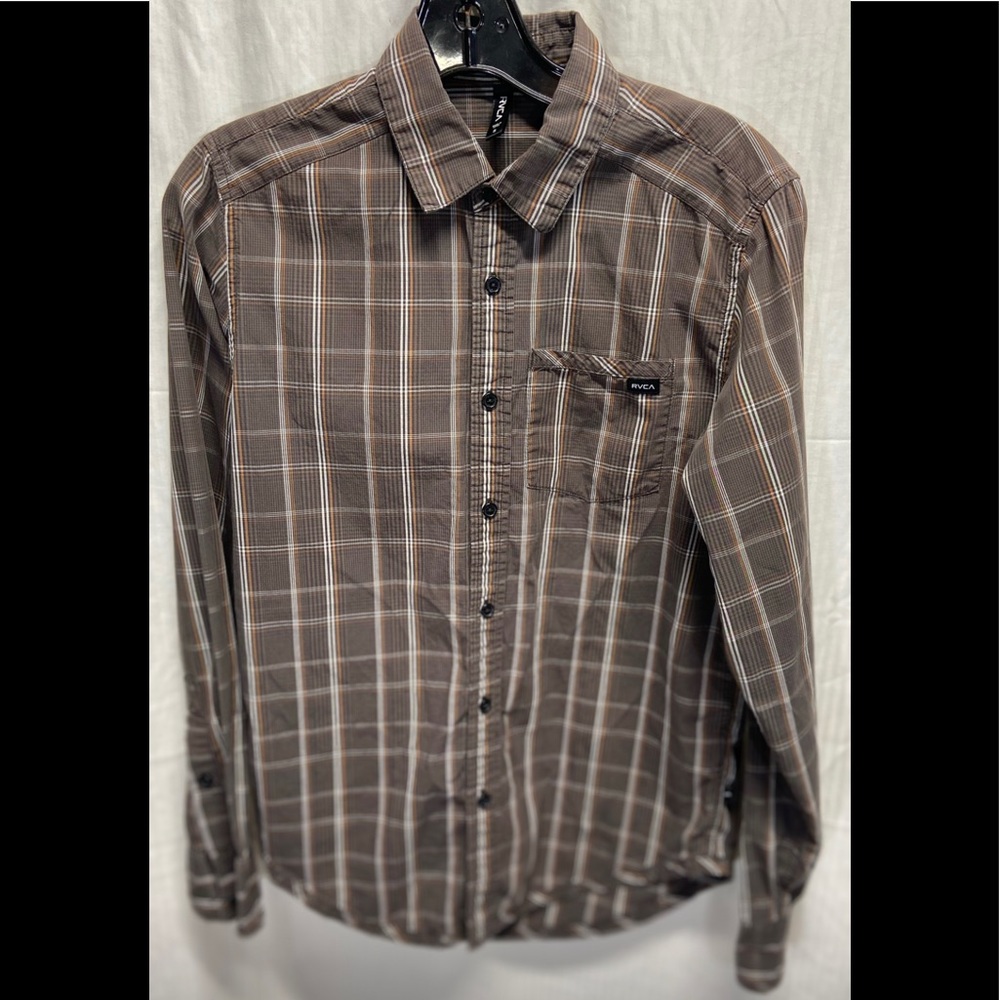 RVCA Long Sleeve Button Down Shirt